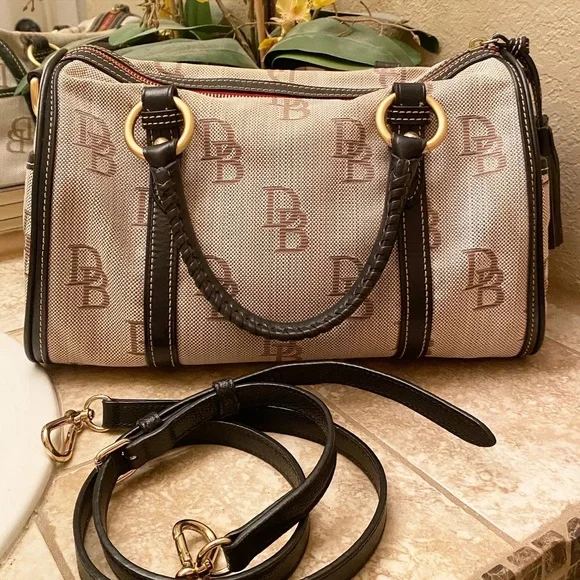 Dooney & Bourke Jacquard Barrel Bag - Picture 2 of 13